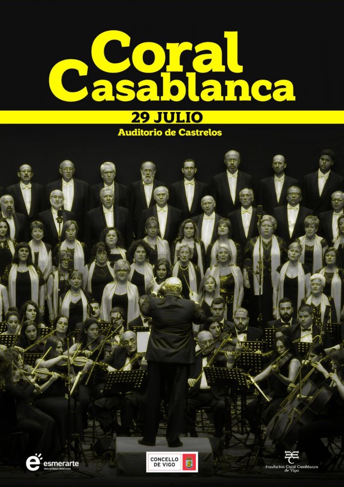 Cartel do concerto da Coral Casablanca 2023