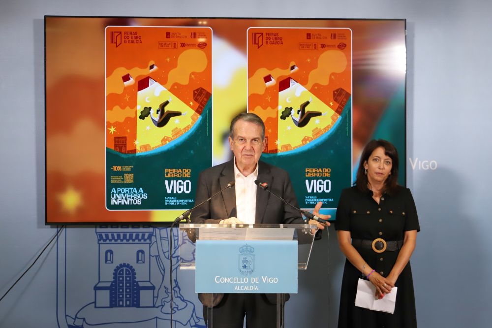 Abel Caballero e Olaya Tembra durante a presentación