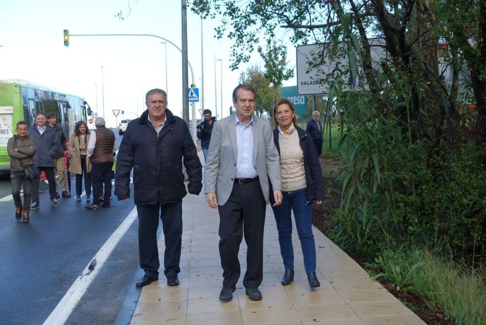 Imaxe de arquivo da visita á Avenida Clara Campoamor