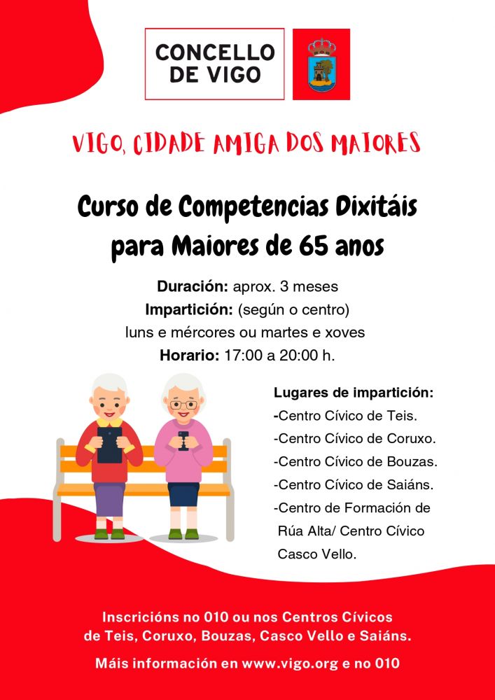 Cartel informativo dos cursos