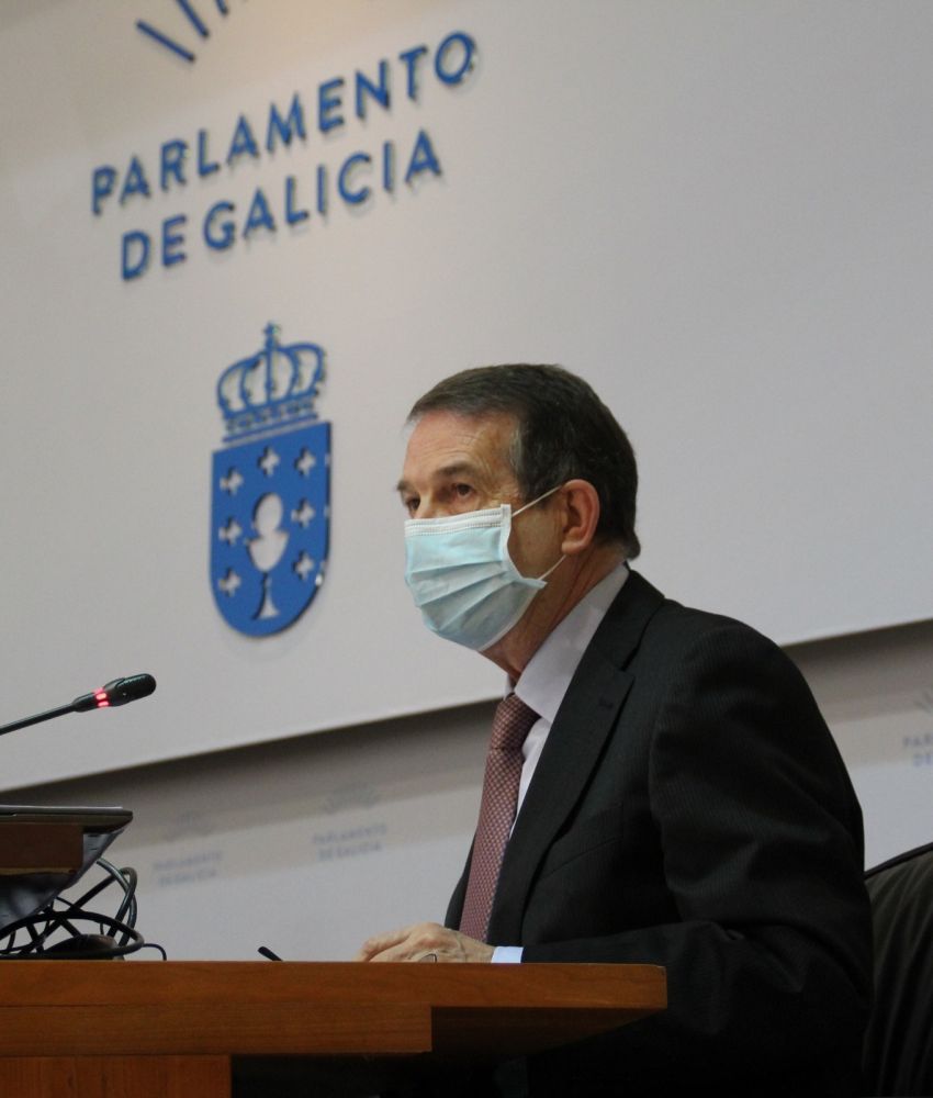 Abel Caballero, no Parlamento de Galicia.