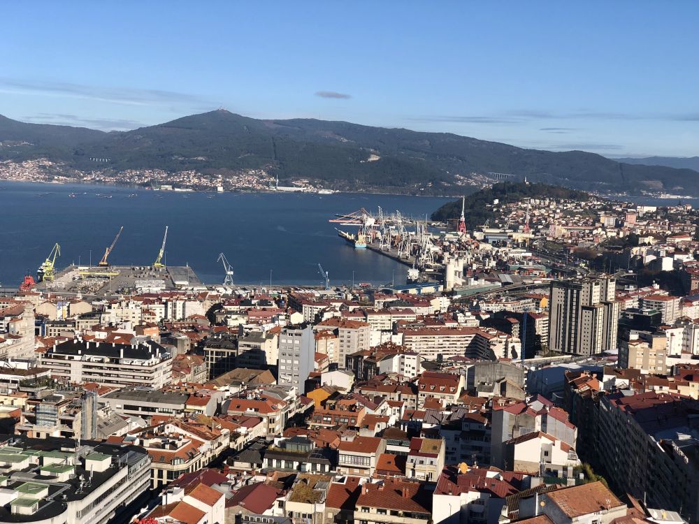 Imaxe panorámica de Vigo