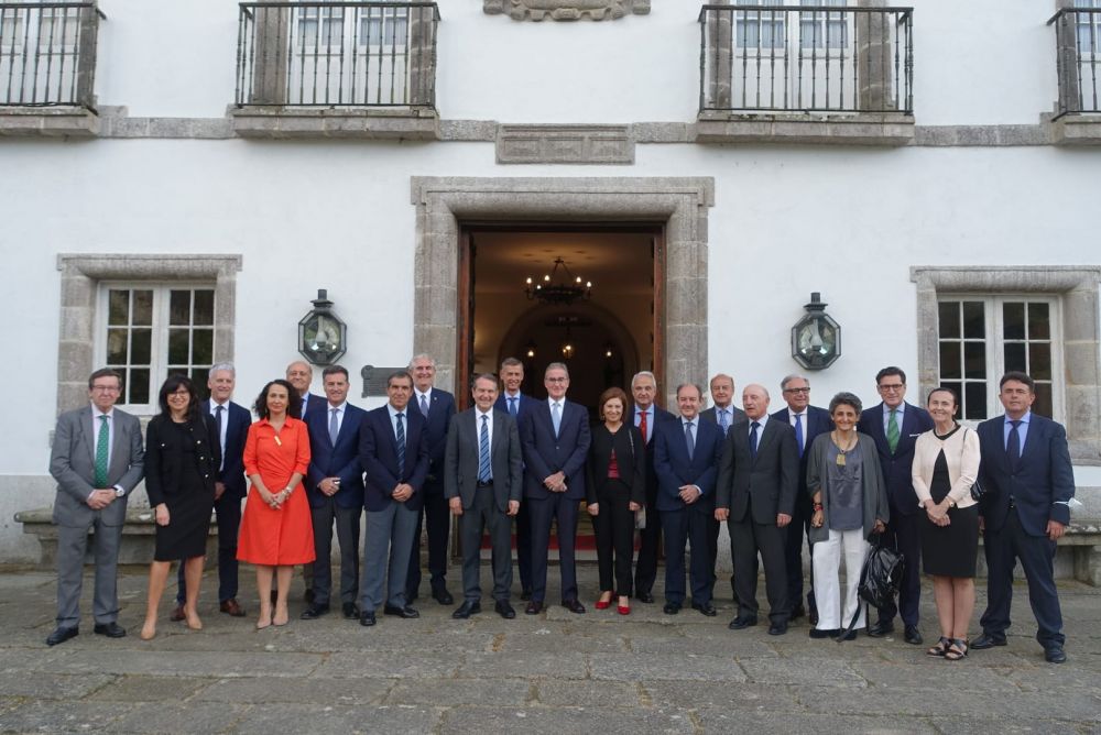 O alcalde na recepción aos presidentes dos Tribunais Superiores de Xustiza de España
