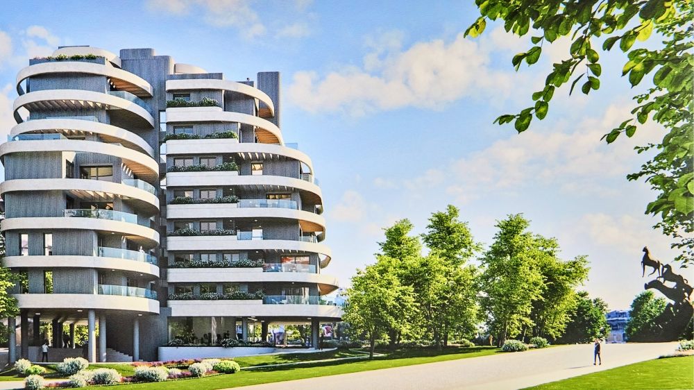 Infografía que proxecta un dos edificios da contorna