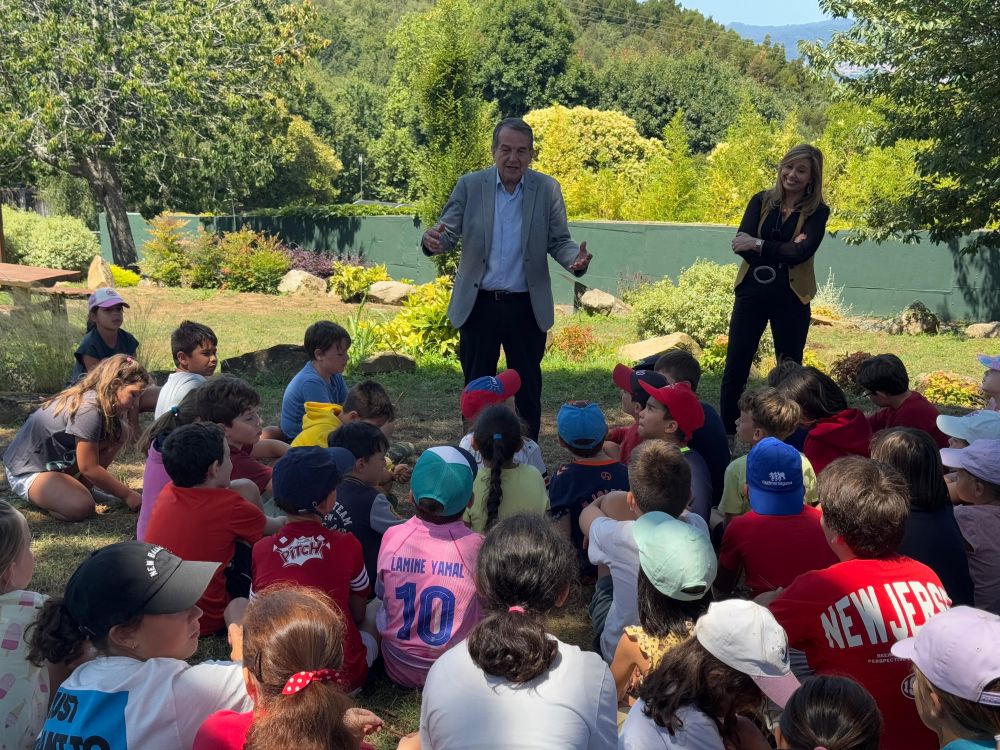 Abel Caballero e María Lago durante a visita