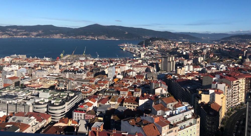 Imagen panorámica de la ciudad de Vigo